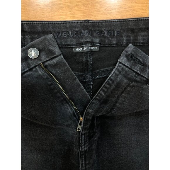 American Eagle Outfitters Next Level Stretch Curvy Highest Rise Blk Jegging Sz 4 - Picture 9 of 11
